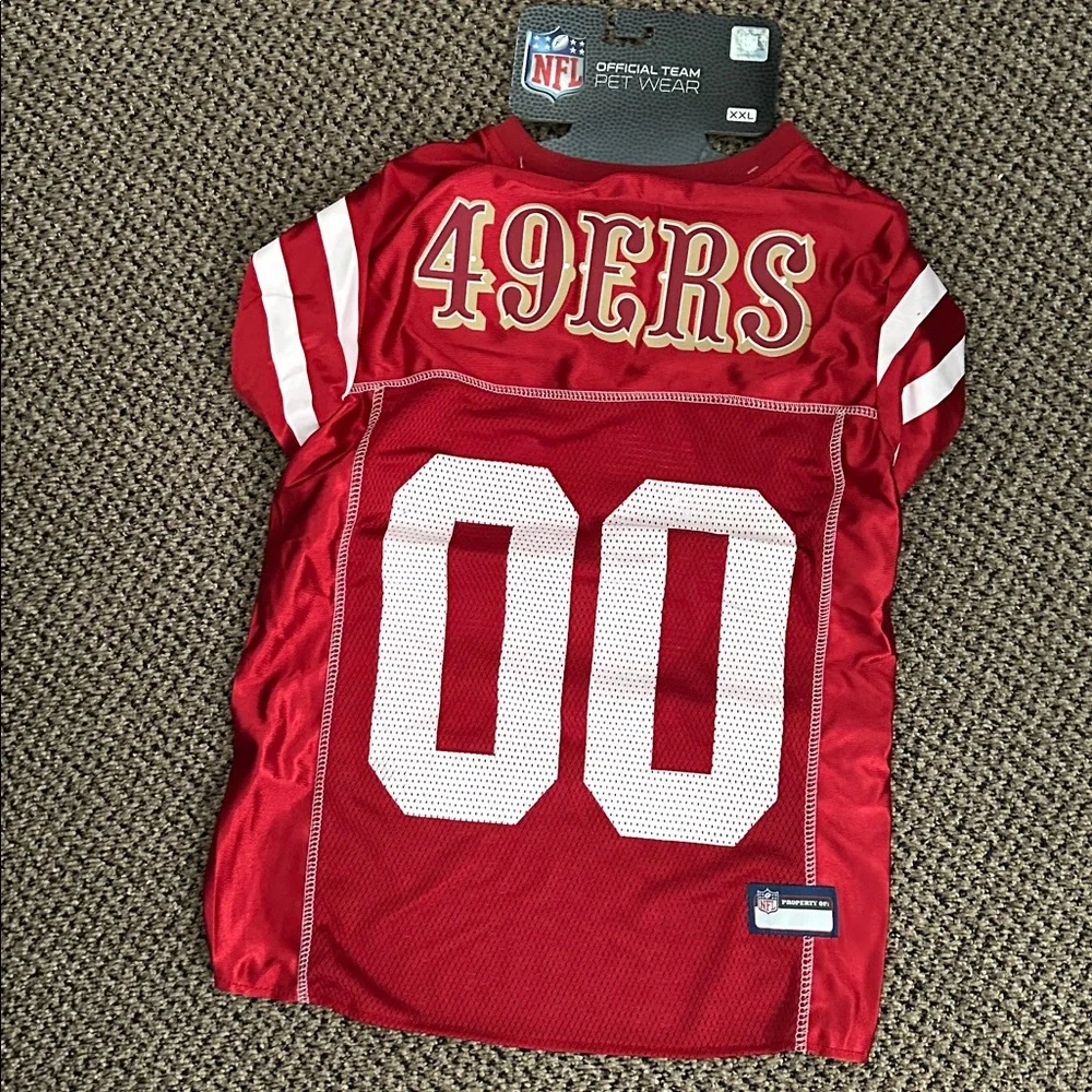NFL San Francisco 49ers Dog or Cat Jersey, Size: XX-Large - Picture 3 of 5